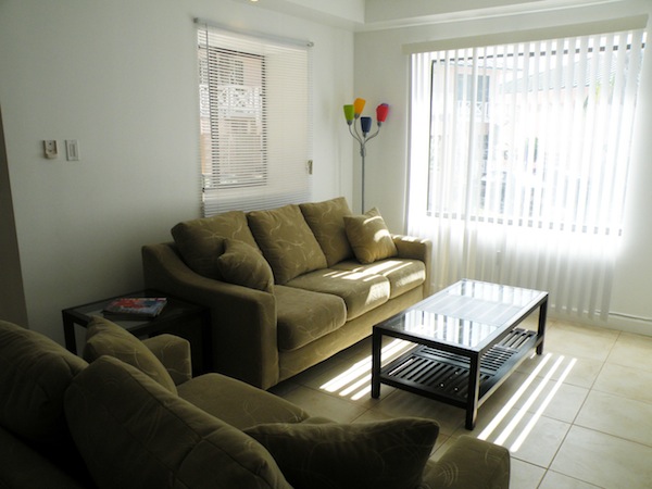 Brighter living room image of couch