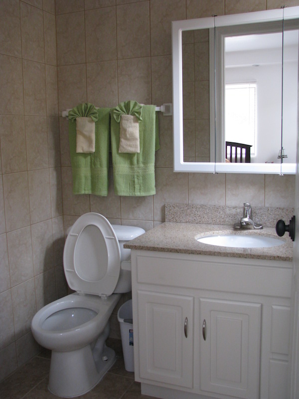Typical bathroom in Manor by the Sea for rent St. Kitts