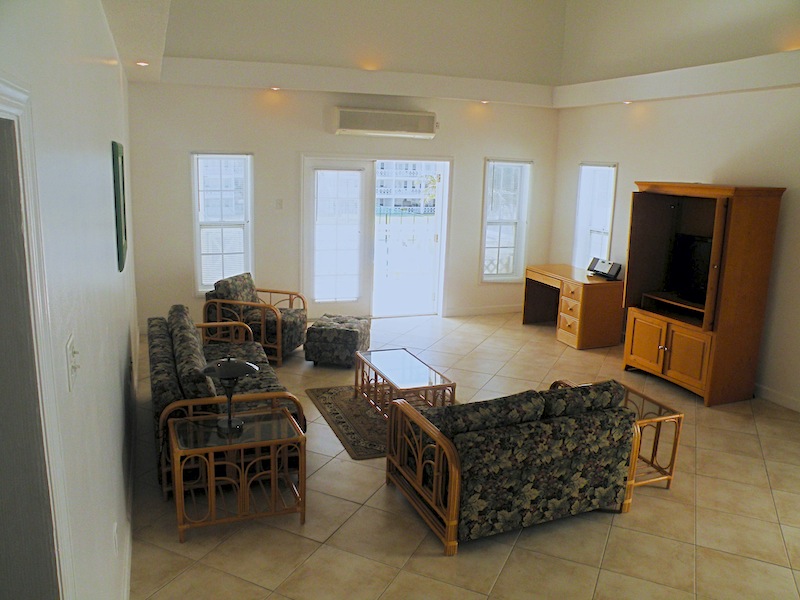 Spacious living room in the St. Christopher Club St. Kitts